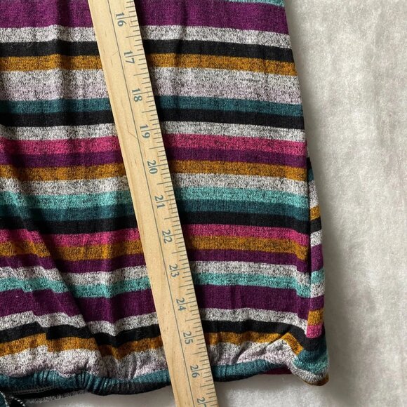 NWT Lane Bryant Womens Multicolor Striped Front Knot Hem Sweater Size 18/20 - Picture 7 of 9